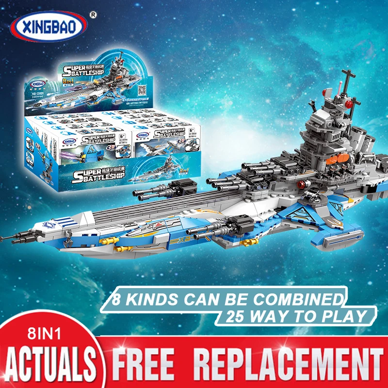 

XINGBAO 8 IN 1 Series Super Universe Battleship Aircraft Carriers Compatible LeSet Technic Building Blocks Bricks Toys Gifts