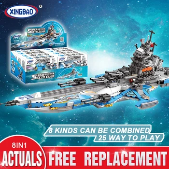 

XINGBAO 8 IN 1 Series Super Universe Battleship Aircraft Carriers Compatible LeSet Technic Building Blocks Bricks Toys Gifts