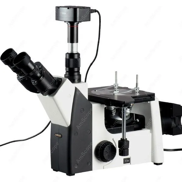 

Inverted Metallurgical Microscope-AmScope Supplies 50X-1000X Inverted Metallurgical Microscope + 5MP Camera Windows & Mac OS X