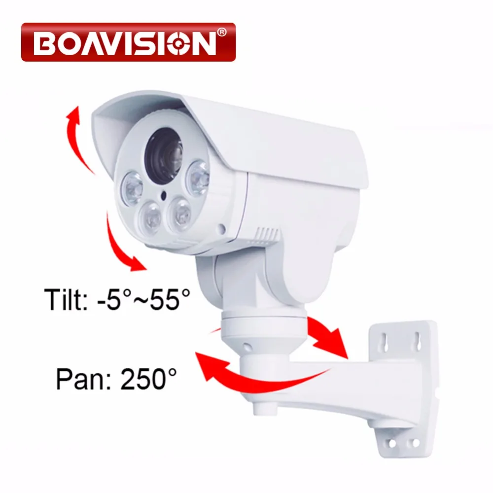 

BOAVISION 1080P Bullet PTZ IP Camera POE Outdoor ,SD Card Slot,10X Zoom,2.0MP CCTV Rotary IP Camera Onvif, iPhone Android View