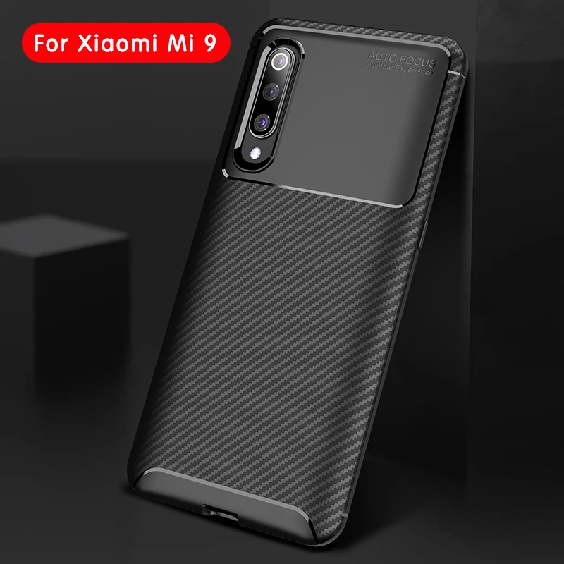 

For Xiaomi Mi 9 Case Soft Silicon Back Cover Carbon Fiber TPU Shockproof Case For Xiaomi Mi 9 Lite Mi 9 SE Phone Coque Cases