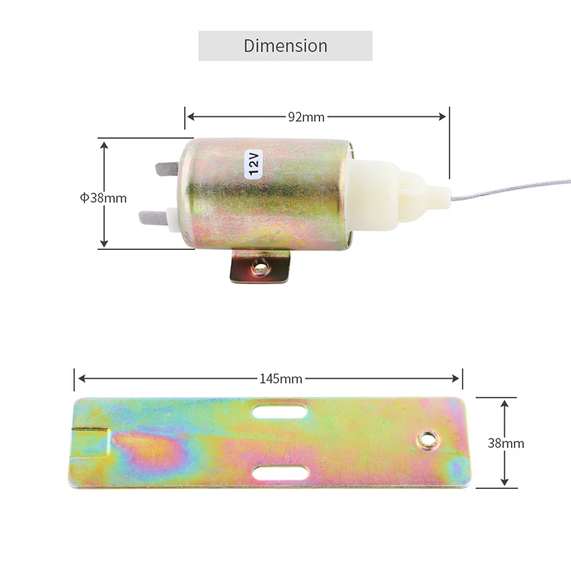Универсальная версия багажника комплект соленоида для выпуска багажника автомобиля открывалка для багажника подходит для автомобилей DC12V