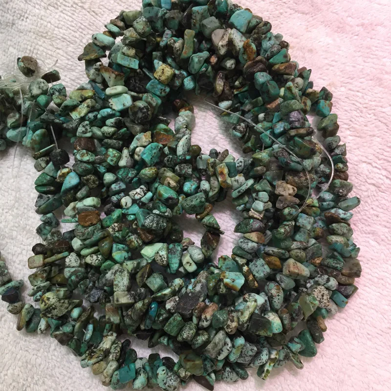 

Natural Green African Howlite Turquoises Material Stone Freeform Chip Loose Gravel Beads For Jewelry Making Necklace Bracelet