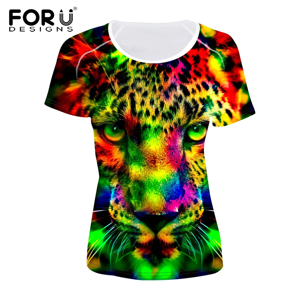 FORUDESIGNS/футболка для фитнеса и бега, Женская цветная футболка с принтом тигра, сухая посадка, без рукавов, дышащая Спортивная футболка