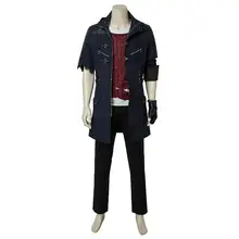 Game DMC5 Cosplay NERO Costume Jacket Adult Men Halloween Devil Hunter Nero Costume Coat Pants Outfit Full Set Props Custom Made tekken steve fox cosplay costume adult costume full set custom made