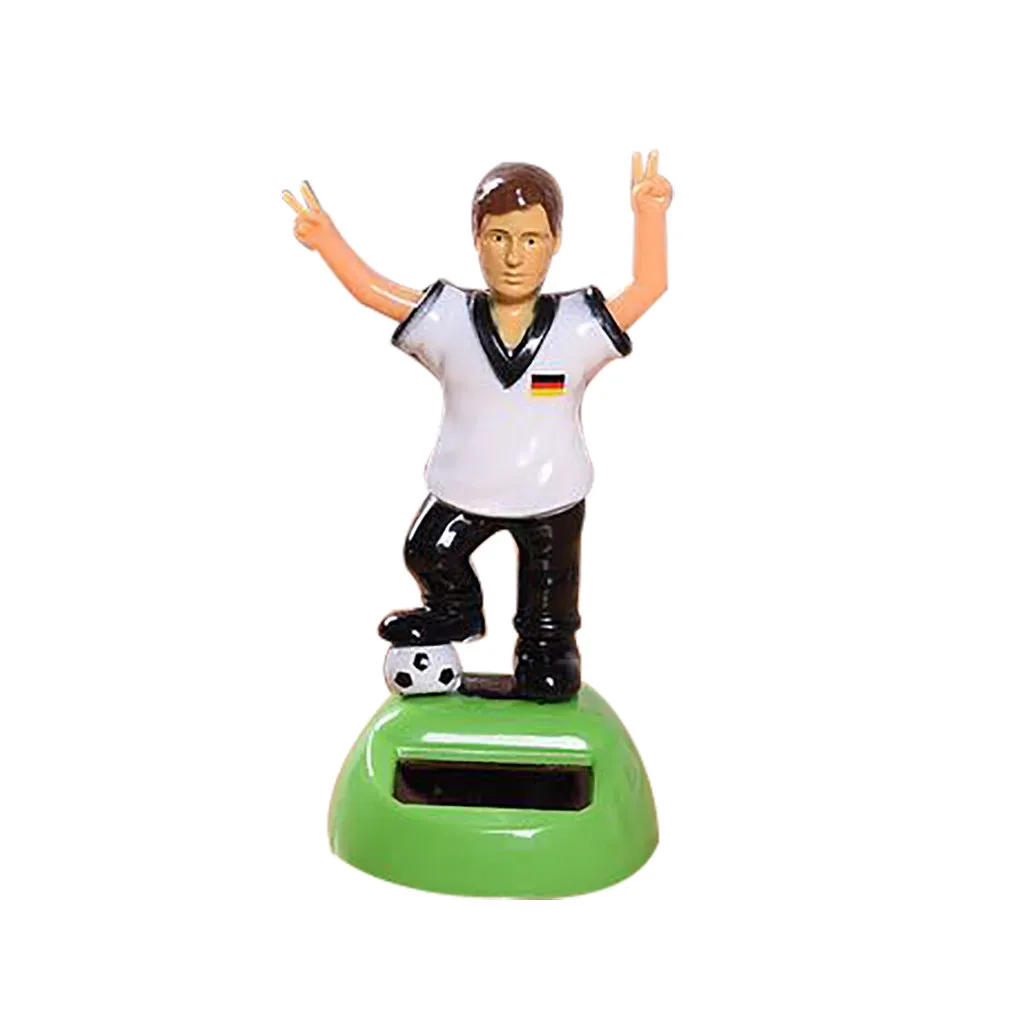 

WUPP Ornaments Solar doll Football player Solar Powered Dancing Swinging Animated Dancer Toy Car Windowsill Decoration New 9523