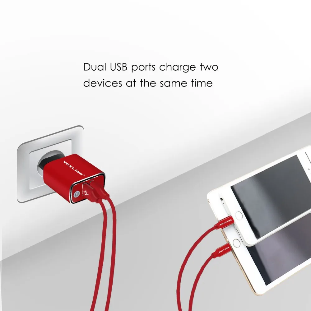 VOXLINK USB настенное зарядное устройство 5V3. 1A Универсальное портативное
