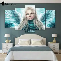 5 шт. холсте HD печати Ангел крылья живописи home decor wall картины для гостиной Бесплатная доставка UP-1810A