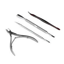 Фирменная Новинка 4 шт./1 Набор Нержавеющая сталь ногтей щипчики для кутикул инструмент для удаления Маникюрные щипчики Cut Набор инструментов для маникюра Набор Pretty