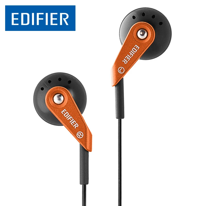 Edifier H185 наушники в ухо шумоизоляция HIFI четкий звук бас гарнитура 3 5 мм Aux для iphone