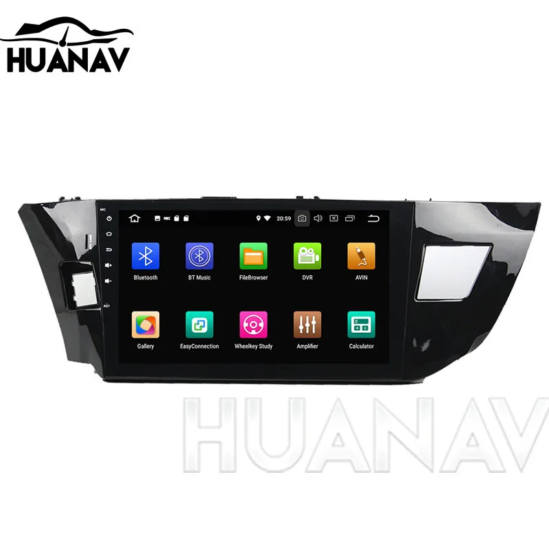 Sale HUANVA Android 8.0 NO Car CD DVD Player GPS navigation For TOYOTA LEVIN 2013-2015 multimedia auto Radio player tape recorder 9