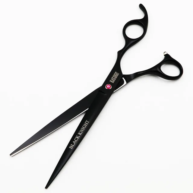 Tijeras profesionales de peluquería BLACK KNIGHT, tijeras de peluquero de corte de 8 pulgadas, tijeras para mascotas - Imagen 2