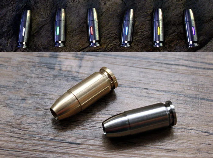 1 قطعة التيتانيوم سبائك النحاس مسامير معدنية برأس سكين الخرز الحبل قلادة Paracord مظلة حبل الاكسسوارات ديي مع التريتيوم الغاز أنبوب