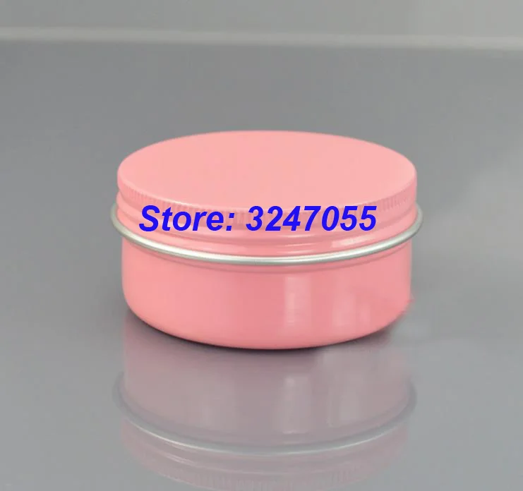 50 мл/г круглый Алюминий розовый крем для рук jar 50cc красный металл косметический крем контейнер, пустой белый Олово Чехол для ручной работы