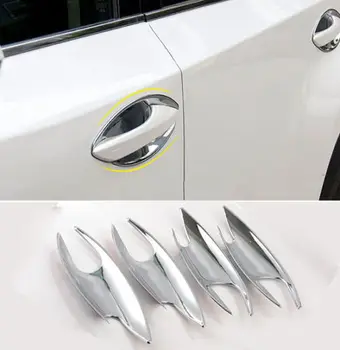 

4X CHROME DOOR HANDLE BOWL DECORATOR COVER INSERT TRIM FOR LEXUS NX200T NX300H