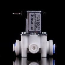 1/4 ''OD PE трубка пластиковый NC Effluent Соленоидный клапан 24 В DC Электрический выход контроллер сточных вод Быстрый шланг для системы RO воды