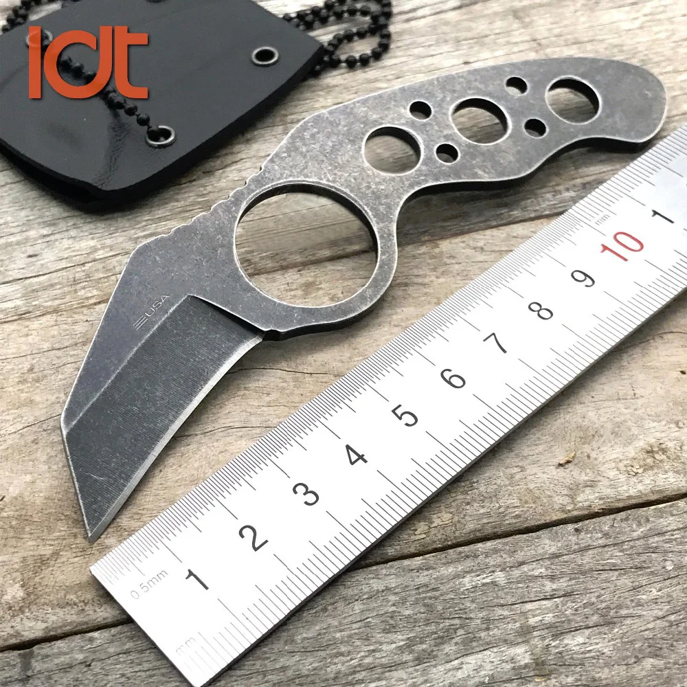 

LDT Fixed Blade Knife 7Cr18Mov Blade 440 Handle Camping Hunting Pocket Knives Outdoor Survival Tactical Rescue Knife EDC Tools