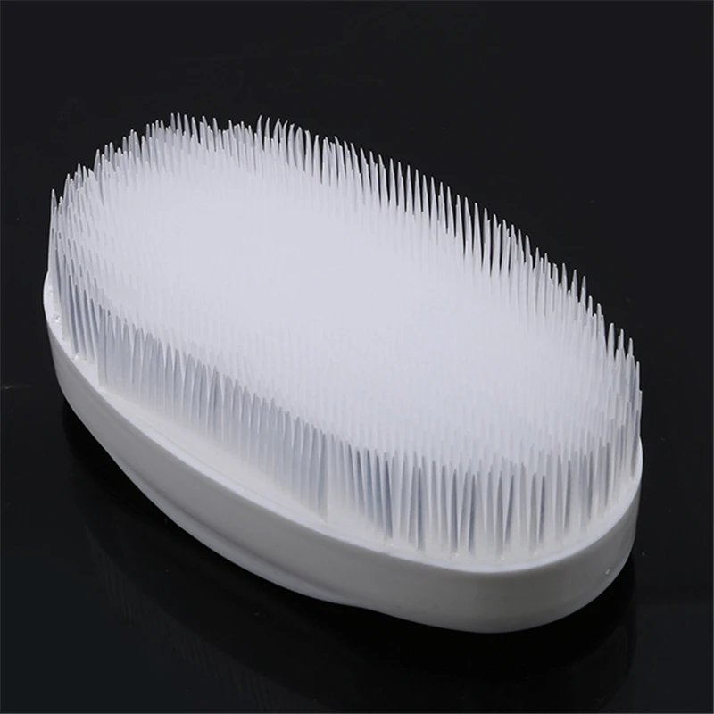 Multifunction Kitchen Bathroom Basin Scrubbing Brushes Soft Hair Oval Shape White Shoes Brush