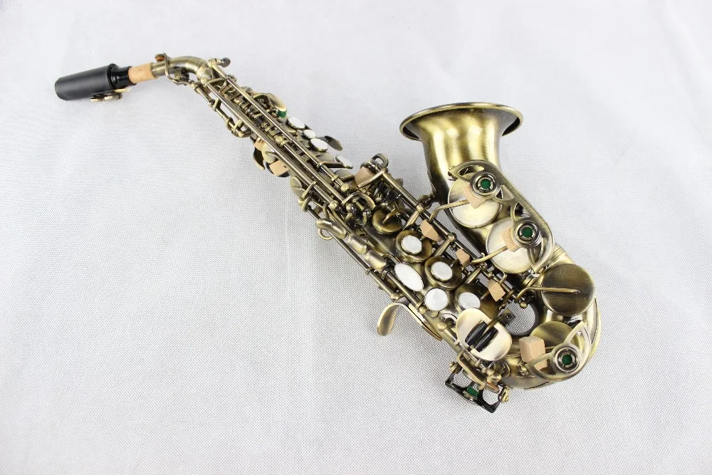 Selmer Small Bend Soprano Saxophone in B Flat Antique Copper Simulation