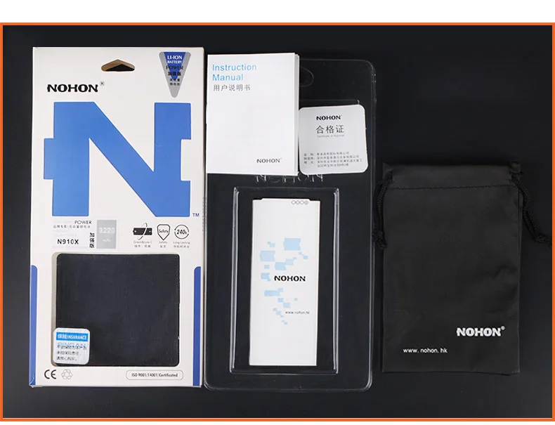 Оригинальная NOHON батарея для samsung Galaxy Note 2 3 4 Note2 N7100 Note3 NFC N9000 Note4 N9100 N910X реальная Высокая емкость батареи