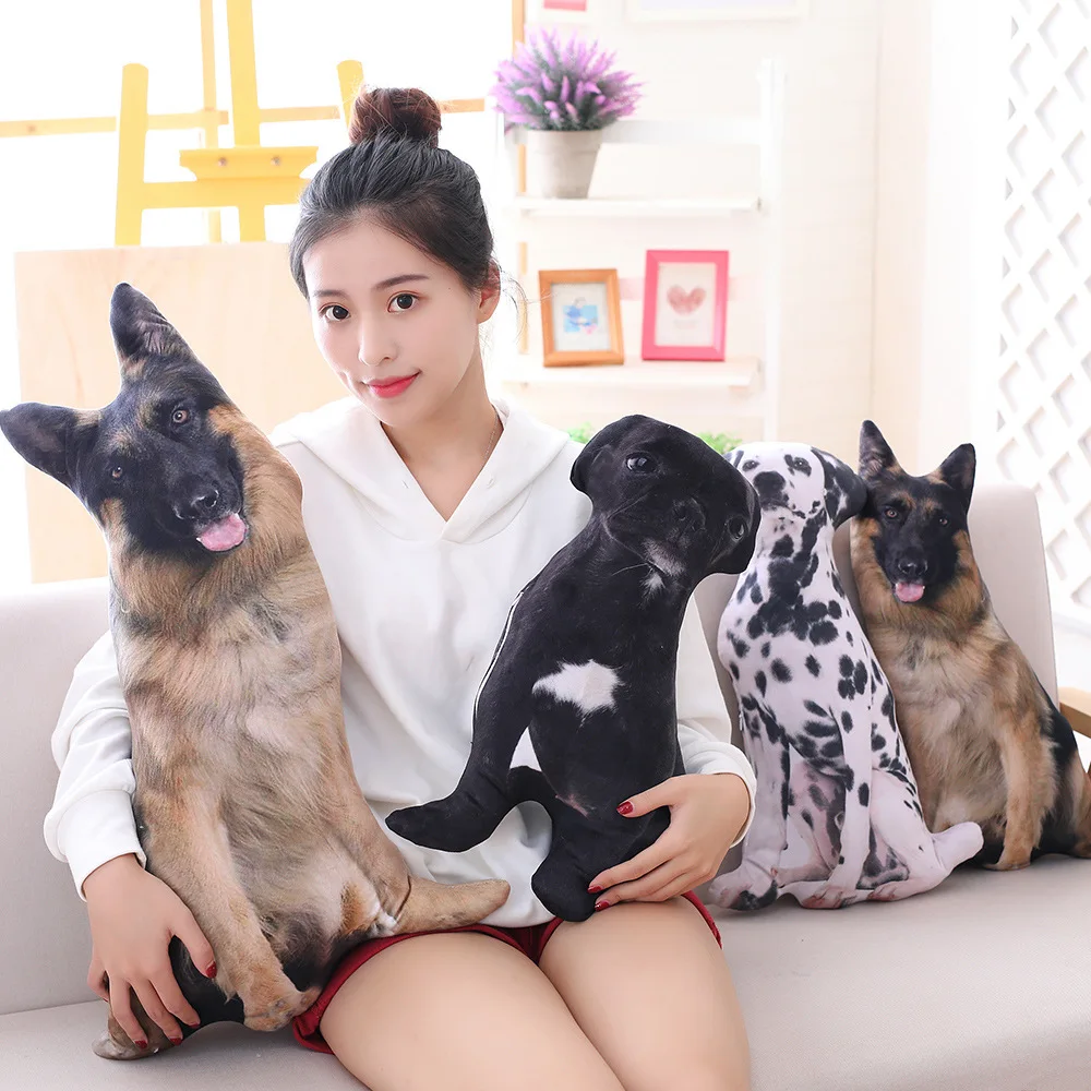

50/70cm Simulation Dog Plush Toys Soft Lifelike Stuffed Animals Emulational Plush Dog Pillow Dolls Sofa Cushion Kids Girls Gift