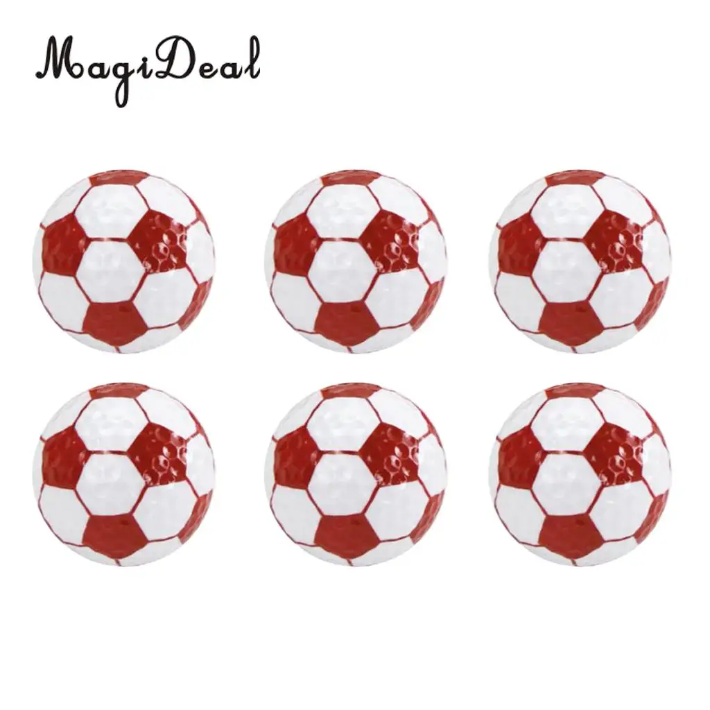MagiDeal Set 6 Golf Ball Training Practice Balls for Children Adult Beginners Home Garden Travel Indoor Outdoor Sports Gift