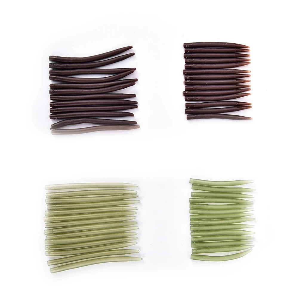 

50Pcs Soft Anti Tangle Carp Fishing Hook Sleeve Aligner Sleeves Terminal Tackle Accessories