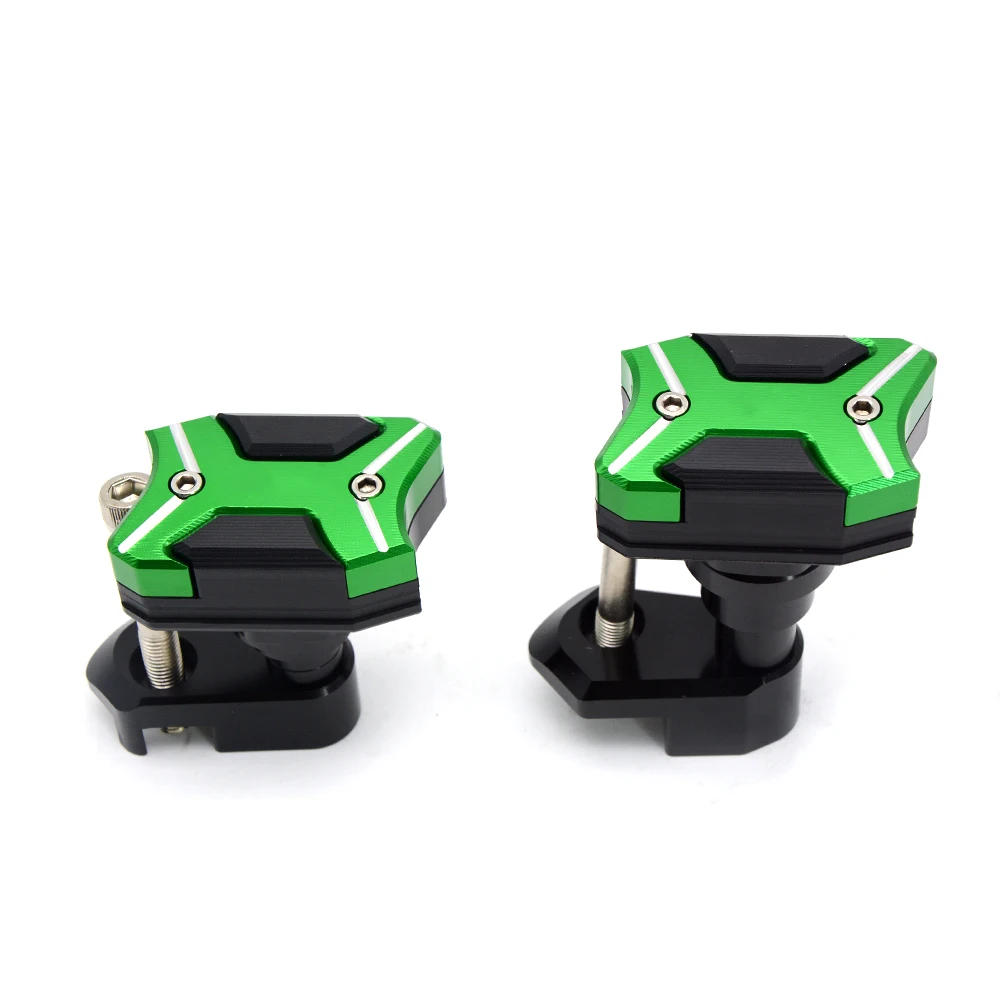 

Frame Crash Pads Engine Case Sliders Protector CNC Aluminium Motorcycle Side + Swingarm Sliders Spools for Kawasaki Z800 ZR800