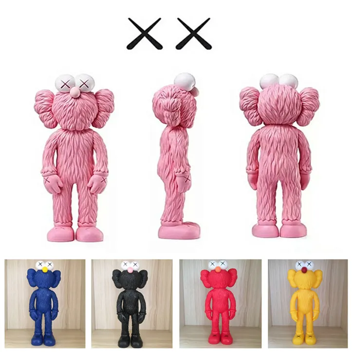 

[New] 5 colors 30cm KAWS Thailand Bangkok Exhibition Sesame Street Kaws BFF PVC action figures Doll Toy Collections model gift