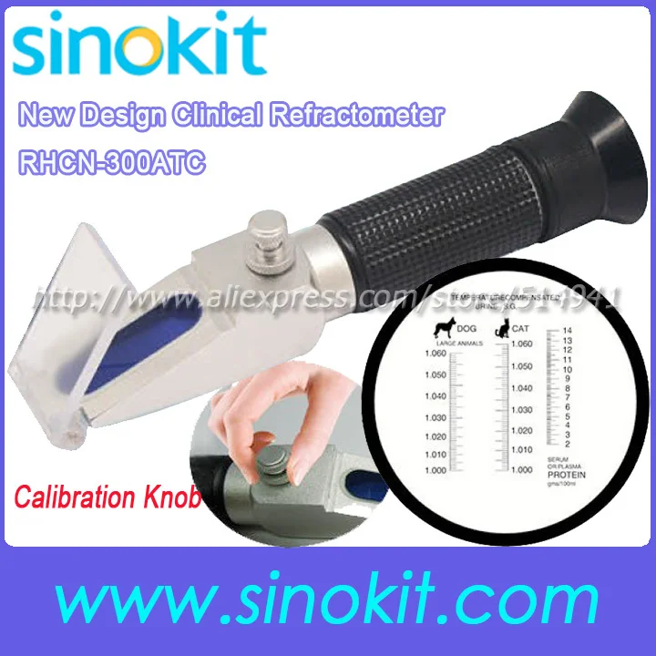 

Free Shipping Clinical for Gog and Cat New Design Calibration knob refractometer RHCN-300ATC