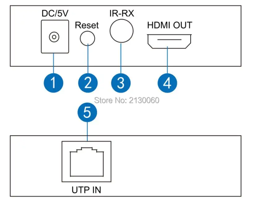 Hdmi-расширитель, 4 K* 2 K HDMI расширитель через одиночный Cat5/6 кабелей длиной до 50 м, 1080 p 80 м Поддержка ИК-удлинитель, вы можете использовать ИК-пульт дистанционного управления