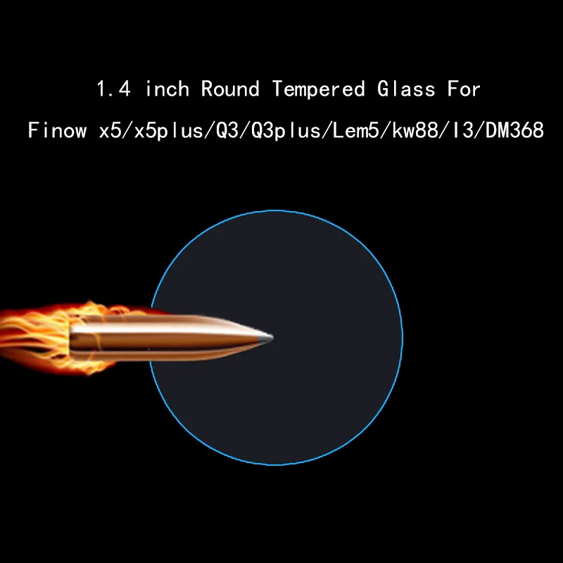 1,39 дюймов закаленное стекло Finow x5/x5plus/Lem5/LES1 Смарт-часы защита экрана такой же костюм для Q3/Q3plus/KW18/I4 smartwatch