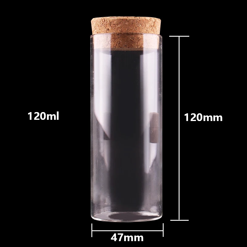 12 шт. пробирка с пробкой 120 мл размер 47*120 мм|spice tubes|bottle with stoppertube container |