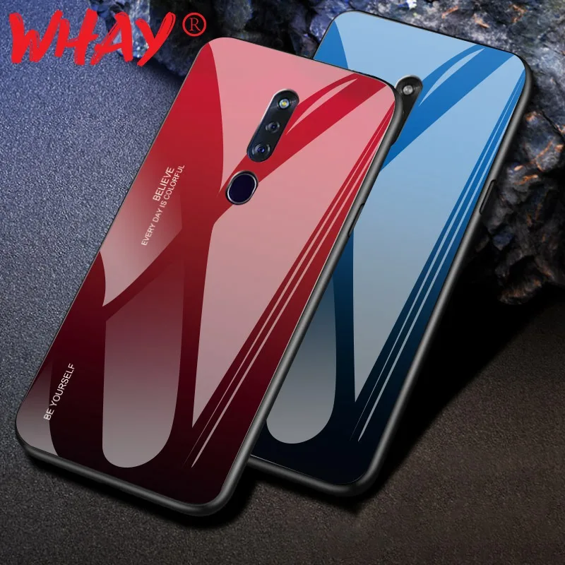 Чехол из закаленного стекла для OPPO F11 Pro Find x Роскошный чехол R17 K1 R15X R19 s | Мобильные