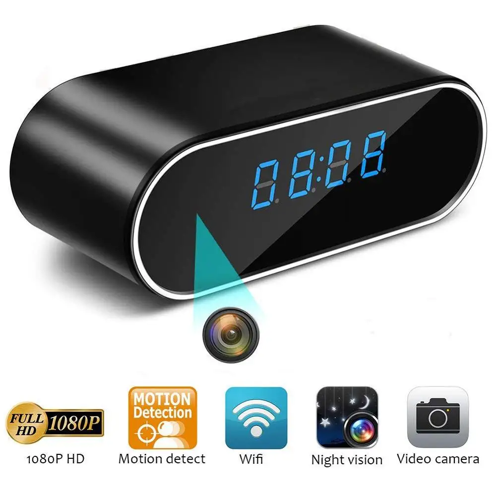4K wifi мини-камера Z12 будильник времени беспроводной Няня Cam часы P2P IP/AP безопасности ночное видение обнаружения движения детский монитор