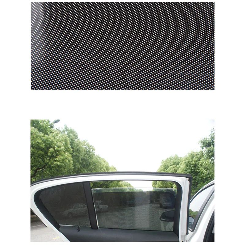 

Uv Car sunshade Static Cling stickers Car Side Window Protection Sun Block Sunshade Cover Shield Screen Visor Black 70*49cm