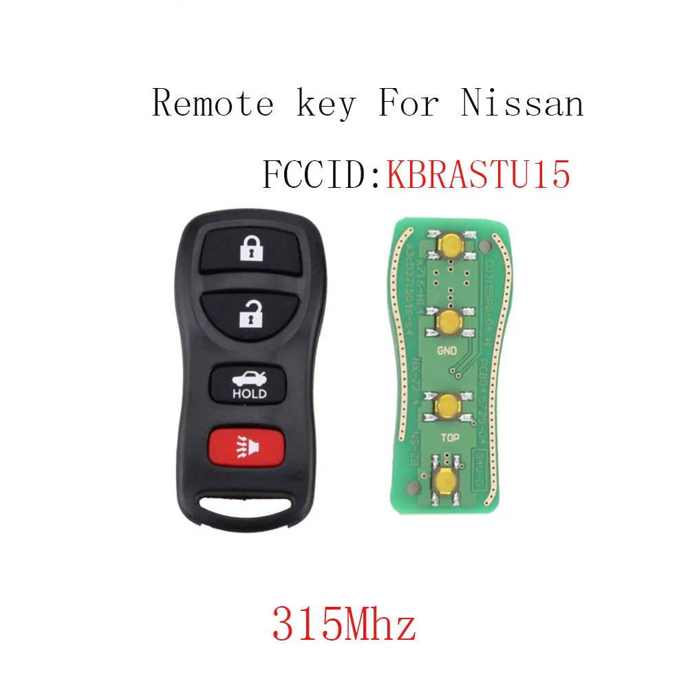 

4Buttons 315Mhz Remote Car key For Nissan Altima Xterra Frontier 2002 2003 2004 2005 2006 2007 Original keys