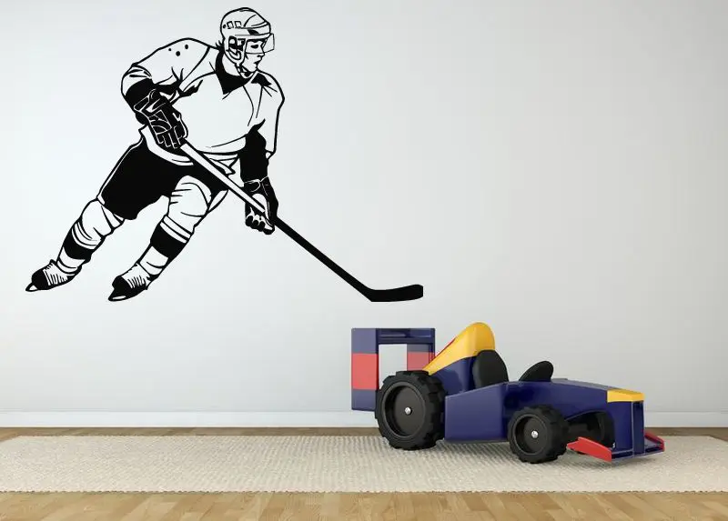 Ice Hockey Sticker Puck Decal Muurstickers Posters Vinyl Wall Decals Pegatina Quadro Parede Decor Mural Ice Hockey Sticker