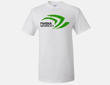 

Nvidia Geforce GTX Graphics Men T Shirt Geek Logo Cool Nerd Computer Black White