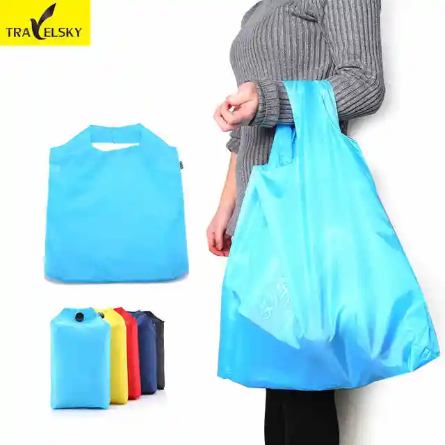 5pcs Set Portable Folding Ping Bag Large Nylon Bags Thick 5pcs Set Portable Folding Ping Bag Large Nylon Bags Thick Foldable Waterproof Ripstop
