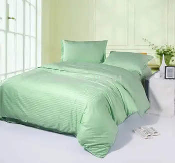 

King size green color bedsreads,100% cotton hotel bedding sets,flat/fitted bed sheet hotel bedspreads,hotel duvet cover green