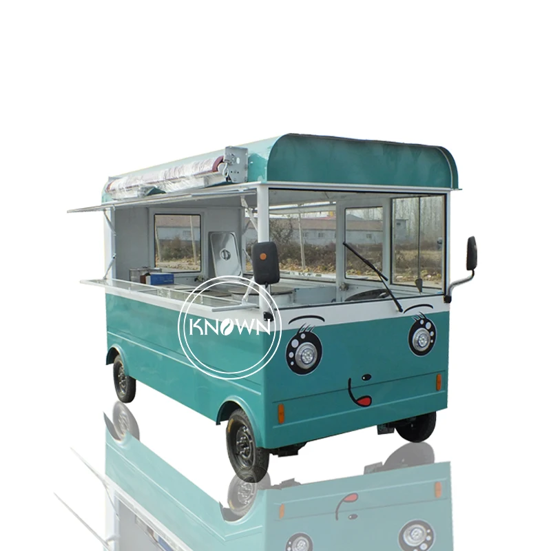 US $2.300.00 Green color 28m can be customized street mobile food trailer for ice cream vending introduction