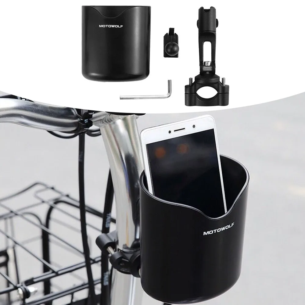 

Outdoor Bicycle Drink Holder Storage Box Universal for BMW R1200 KTM Honda Victory Yamaha Kawasaki Motorcycle Water Cup Holder