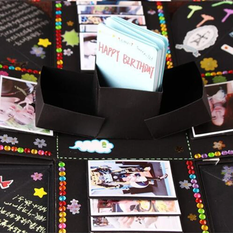 Sualin Explosion Box бумага Diy Surprise Love Подарочная Взрывная коробка аксессуары Geschenkbox giftbox