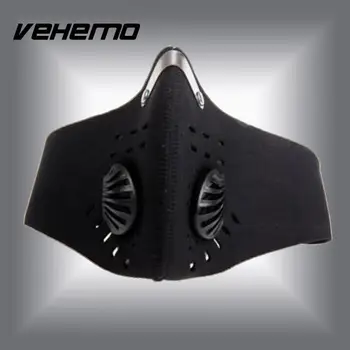 

Vehemo Cool Anti Dust Motorcycle Bicycle Cycling Bike Ski Atv Half Face Mask Filter Black Durable Neoprene High quality