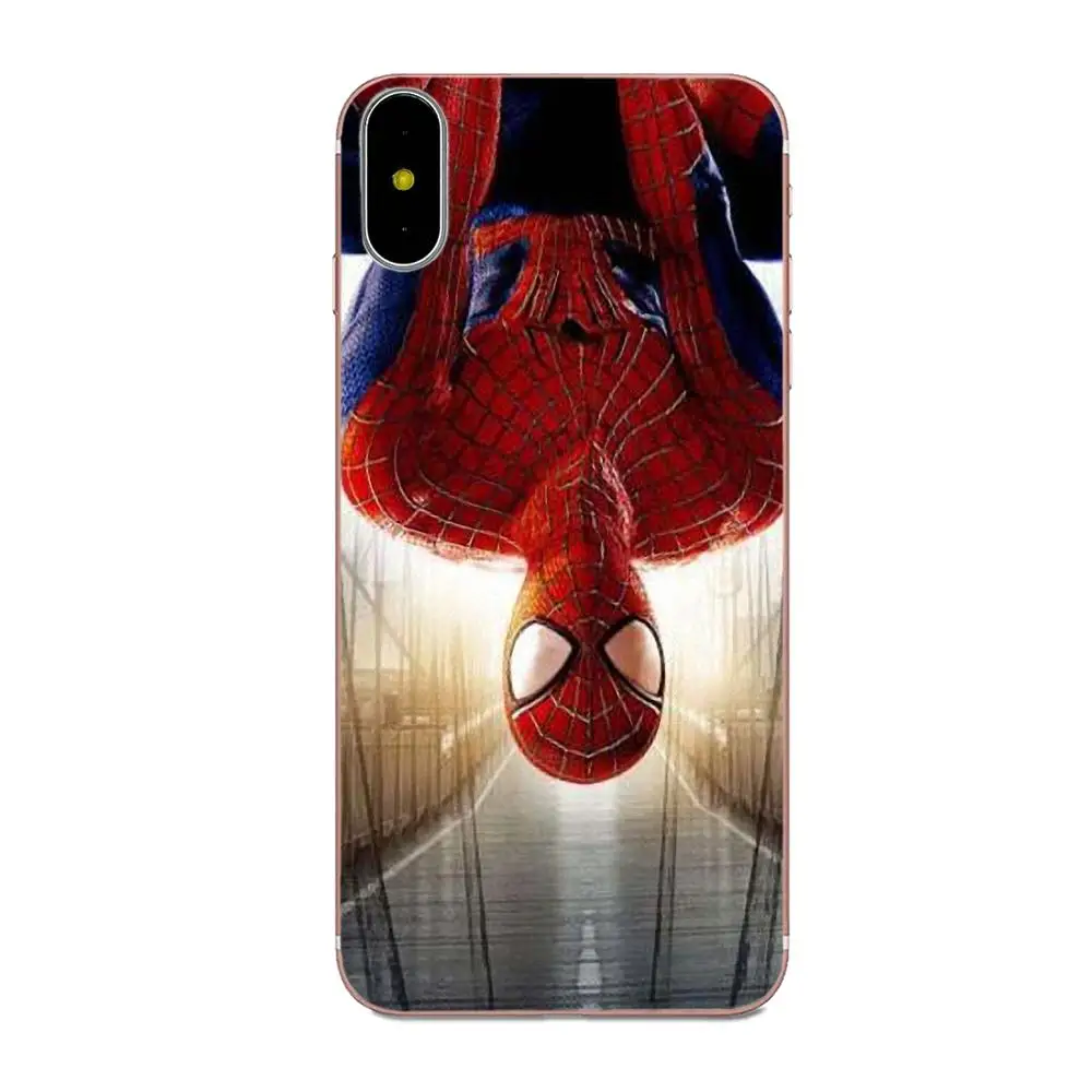 Мягкий чехол для мобильного телефона Marvel Captain Spider Huawei Honor Mate Nova 2 6A 7A 7C 8C 8S 10 10i Y5 Y9 Lite