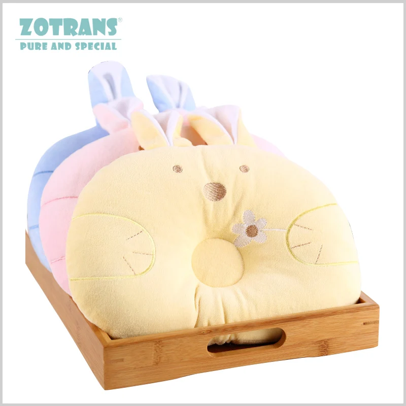 

Baby Pillow for Newborn Prevent Flat Head Rabbit Cotton Headrests Pillow Protection Falls for Baby comforter Sleeping