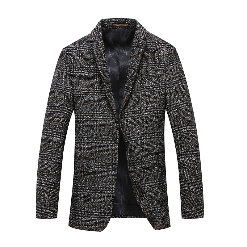 2018 Hot Sale New Arrival Brand Men Plus Size Clothing Autumn Suit Blazer Fashion Grey Male Suits Casual Solid Color Masculine 