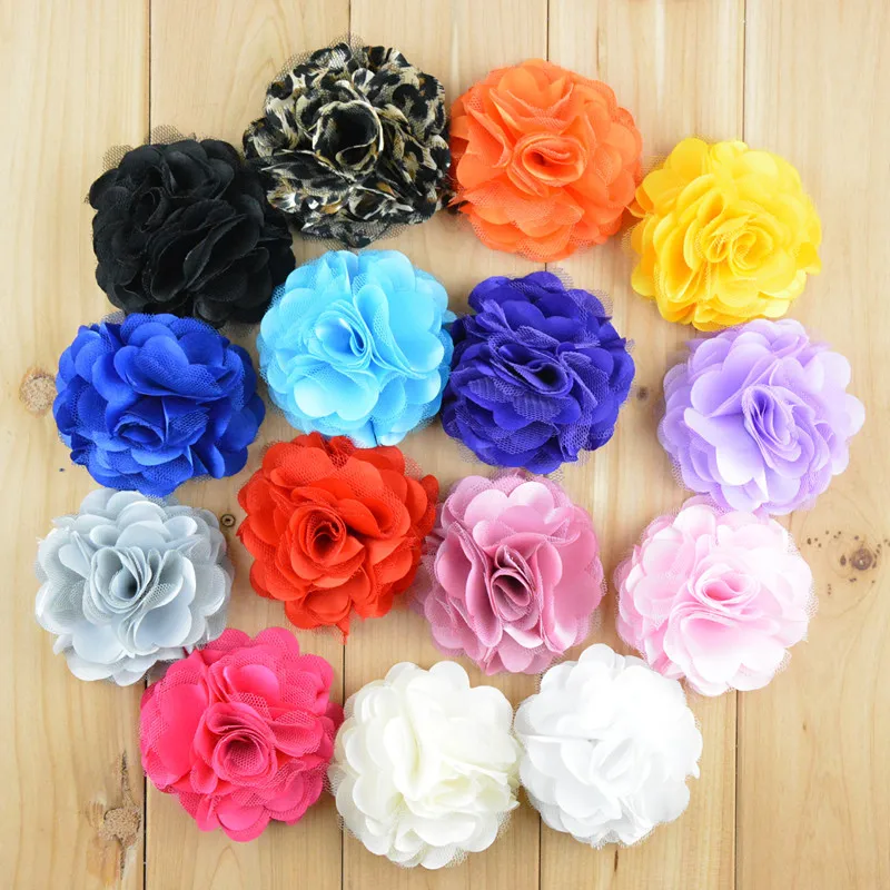 Yundfly 10pcs 8cm Shabby Mesh Flower Without Clip&ampbrooch Corsage Lace for Baby Girl Headband DIY Hair Accessory | Мать и ребенок