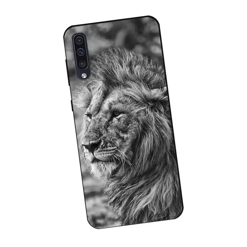 P1740 P109 Лев Черный силиконовый чехол для samsung Galaxy A6 A7 A8 A9 A10 A30 A40 A50 A60 A70 A80 A90 5G A20E плюс - Цвет: P1740